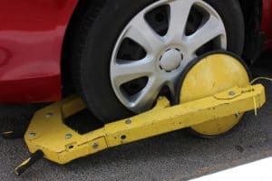 Clamped Wheel - Parking Violation