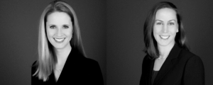Photos of Marie K. McConnell and Gretchen L. Petersen, who won the business privilege tax case. 