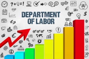 Showing a conceptual graph with the words Department of Labor in bold.